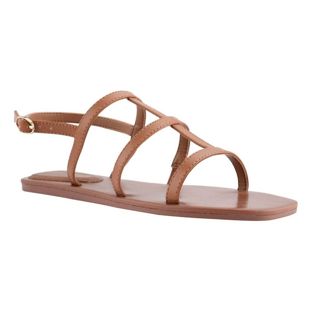 NEW Marc Fisher sandals Brown Bytina vegan leather Sandal Women 8